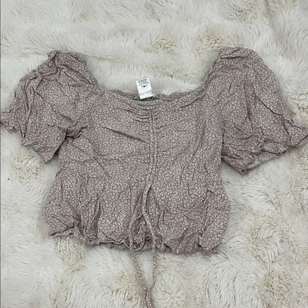 URBAN Romantics Beige Floral Blouse